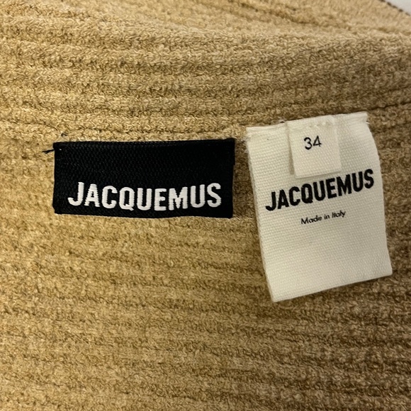 Jacquemus Cream Sleeveless Crop Tank Top - Picture 4 of 4